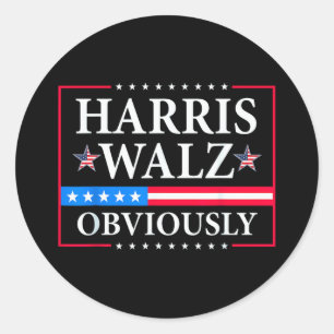 Harris Walz 2024明らかに ティムワルツ ラウンドシール