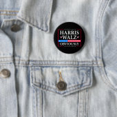 Harris Walz 2024明らかに | ティムワルツ 缶バッジ (インサイチュ)