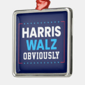 Harris Walz 2024明らかに メタルオーナメント (左)