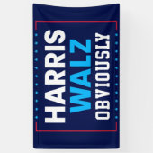Harris Walz 2024明らかに 横断幕 (縦)