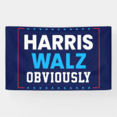 Harris Walz 2024明らかに 横断幕 (横)