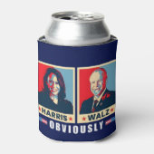 Harris Walz 2024明らかに 缶クーラー (缶正面)