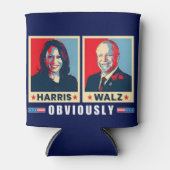 Harris Walz 2024明らかに 缶クーラー (正面)