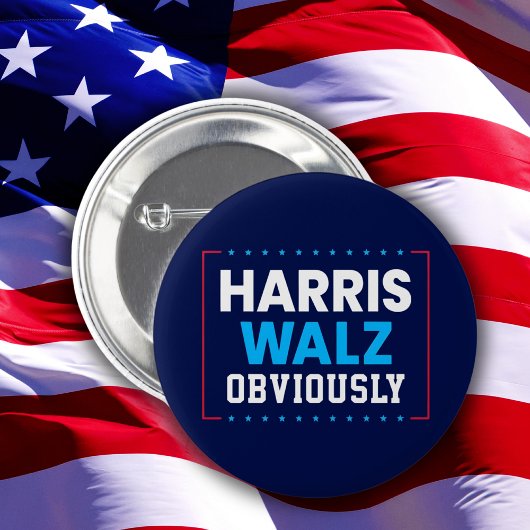 Harris Walz 2024明らかに 缶バッジ