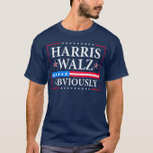 Harris Walz 2024明らかに Tシャツ (正面)
