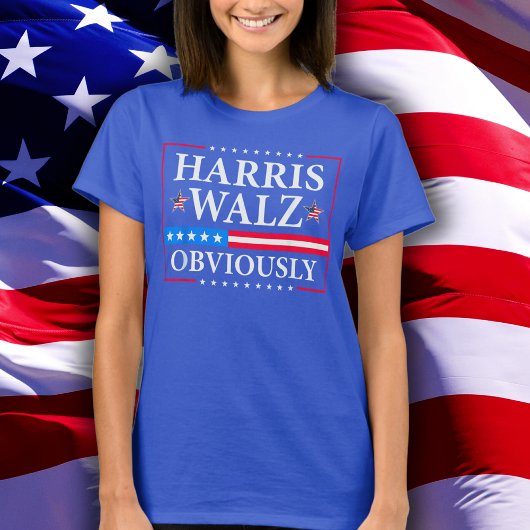 Harris Walz 2024明らかに Tシャツ