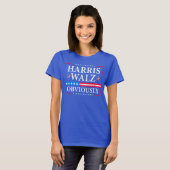 Harris Walz 2024明らかに Tシャツ (正面フル)