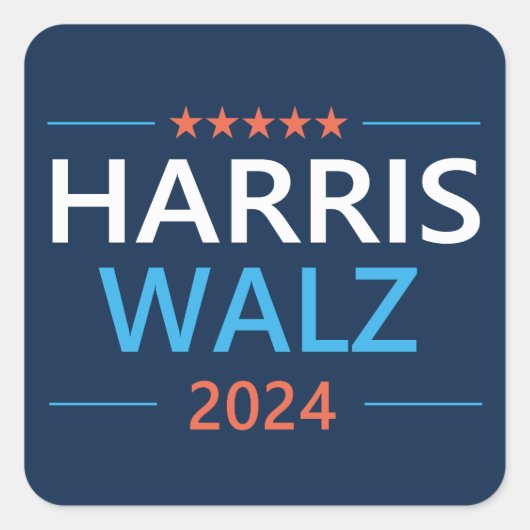 Harris Walz 2024社長 スクエアシール (正面)