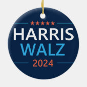 Harris Walz 2024社長 セラミックオーナメント (裏面)