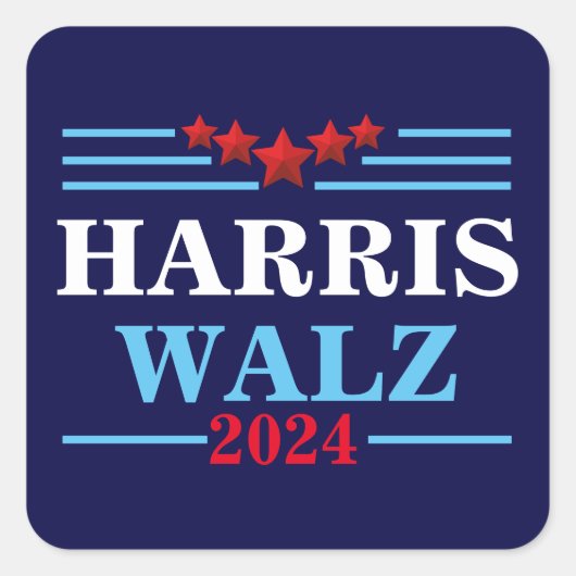 Harris Walz 2024社長 – ティム・ウォルズ スクエアシール (正面)