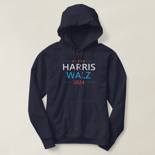 Harris Walz 2024社長 パーカ (デザイン正面)