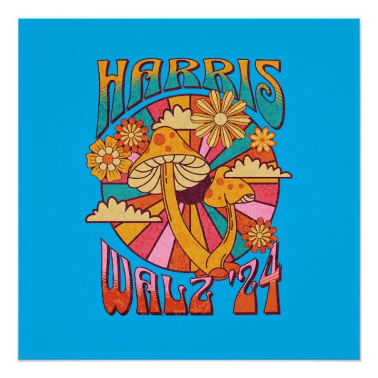 Harris Walz 2024社長 ポスター (正面)