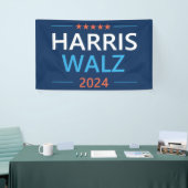Harris Walz 2024社長 横断幕 (トレードショー)