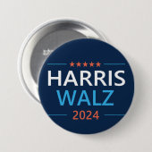 Harris Walz 2024社長 缶バッジ (正面&裏面)