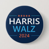 Harris Walz 2024社長 缶バッジ (正面)