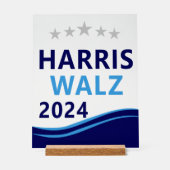 Harris Walz 2024社長Blue Wave担当 アクリルサイン (正面)