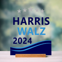Harris Walz 2024社長Blue Wave担当 アクリルサイン