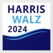 Harris Walz 2024社長Blue Wave担当 ウィンドウサイン (シート)