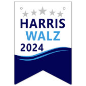 Harris Walz 2024社長Blue Wave担当 バンティングフラッグ (第1の旗)