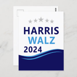 Harris Walz 2024社長Blue Wave担当 ポストカード