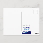 Harris Walz 2024社長Blue Wave担当 ポストカード (裏面)
