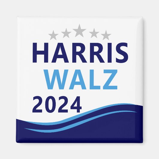 Harris Walz 2024社長Blue Wave担当 マグネット (正面)