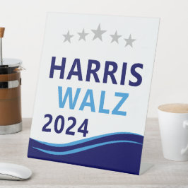 Harris Walz 2024社長Blue Wave担当 台座サイン