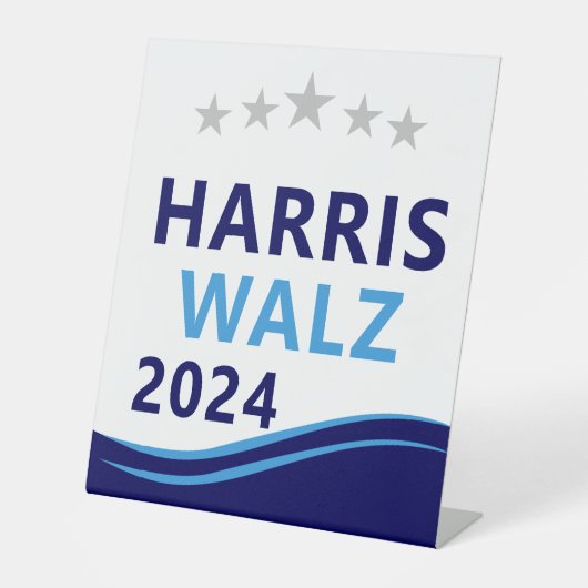 Harris Walz 2024社長Blue Wave担当 台座サイン (正面)
