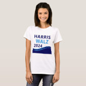 Harris Walz 2024社長Blue Wave担当 Tシャツ (正面フル)
