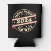 Harris Walz 2024社長Patriotic Kamalaへ 缶クーラー (正面)