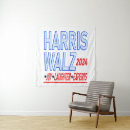 Harris Walz 2024選大統領の選媒体 タペストリー