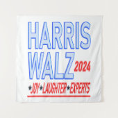 Harris Walz 2024選大統領の選媒体 タペストリー (正面)
