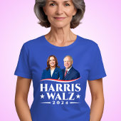 Harris Walz 2024選挙の写真キャンペーン Tシャツ