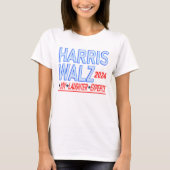 Harris Walz 2024選挙大統領のTシャツ Tシャツ (正面)
