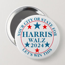Harris Walz 2024選挙政パーソナライズされた治党 缶バッジ