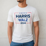 Harris Walz 2024選挙白人兵の戦い<br><div class="desc">カマラハリス大統領とティム・ウォルズ副大統領2024米国選挙大統領のホワイトフレックメンズのTシャツ。赤シンプル、青モダン色、紺色のデザインと王室の星とストライプのアクセントを持つ海軍の色。</div>