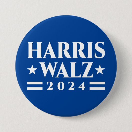 Harris Walz 2024選挙運動 缶バッジ (正面)