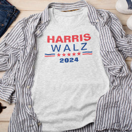 Harris Walz 2024選挙運動Tシャツ Tシャツ