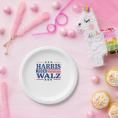 Harris Walz 2024選挙Kamala Harris Tim Walz 2 ペーパープレート (パーティー)