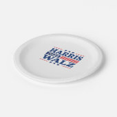 Harris Walz 2024選挙Kamala Harris Tim Walz 2 ペーパープレート (アングル)