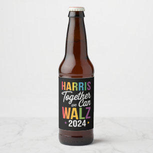 Harris Walz 2024 カマラ 共にできること LGBT ビールラベル