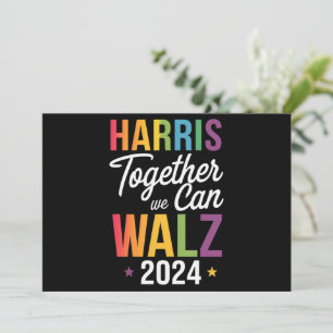 Harris Walz 2024 カマラ 共にできること LGBT 招待状