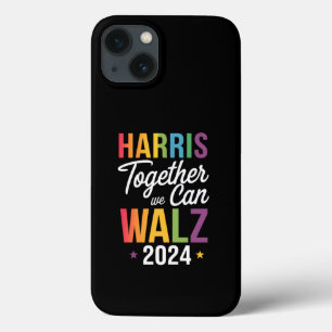 Harris Walz 2024 カマラ 共にできること LGBT iPhone 13ケース
