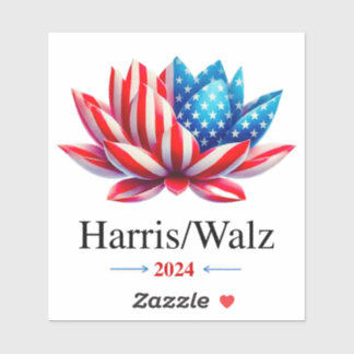 Harris Walz 2024 -- – リムーバブル・ビニル シール