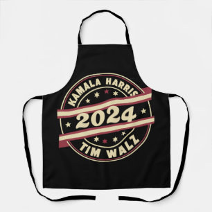 Harris Walz 2024 大統領 愛国的な カマラ エプロン