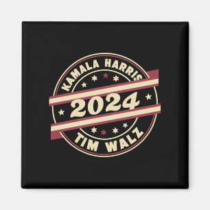 Harris Walz 2024 大統領 愛国的な カマラ  マグネット