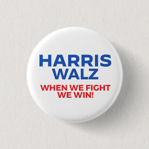 Harris Walz 2024 – 我々が勝つ戦い! 缶バッジ