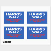 Harris Walz 2024 – 我々が勝つ戦い! 長方形シール (シート)