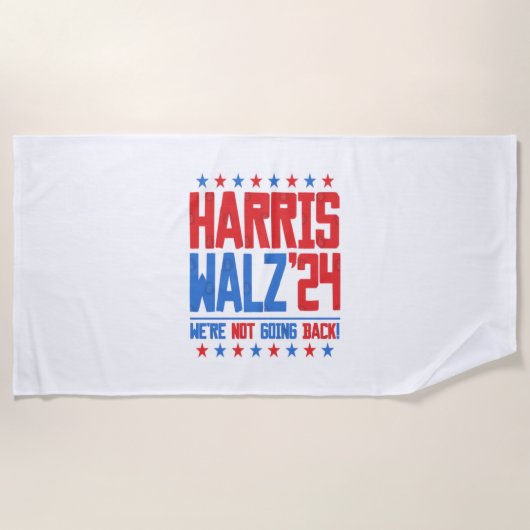 HARRIS WALZ 2024 – 戻らない ビーチタオル (正面)