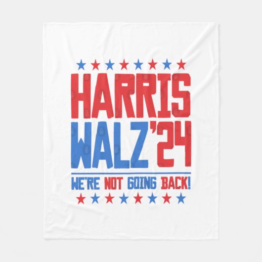 HARRIS WALZ 2024 – 戻らない フリースブランケット (正面)